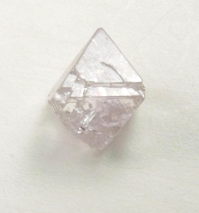 Diamond (0.66 carat pink octahedral crystal) from Sakha (Yakutia) Republic, Siberia, Russia