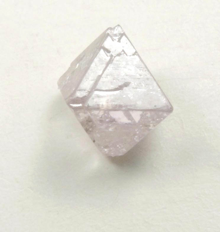 Diamond (0.66 carat pink octahedral crystal) from Sakha (Yakutia) Republic, Siberia, Russia