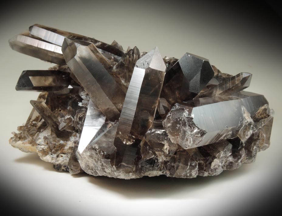 Quartz var. Smoky Quartz from Smoky Bear Quartz Claim, Sierra Blanca, White Mountain Wilderness, Lincoln County, New Mexico