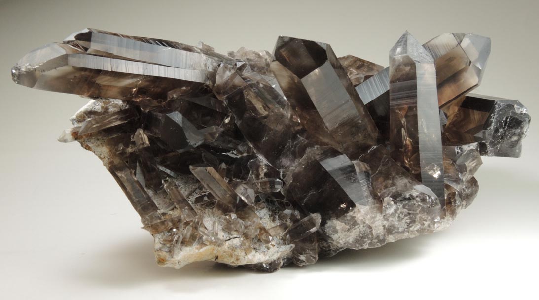 Quartz var. Smoky Quartz from Smoky Bear Quartz Claim, Sierra Blanca, White Mountain Wilderness, Lincoln County, New Mexico