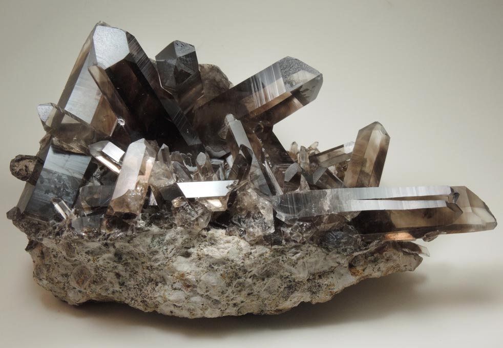 Quartz var. Smoky Quartz from Smoky Bear Quartz Claim, Sierra Blanca, White Mountain Wilderness, Lincoln County, New Mexico