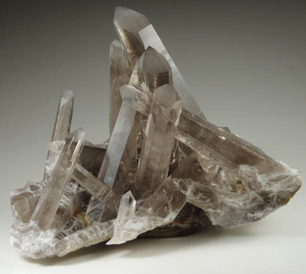 Quartz var. Smoky Quartz from Smoky Bear Quartz Claim, Sierra Blanca, White Mountain Wilderness, Lincoln County, New Mexico