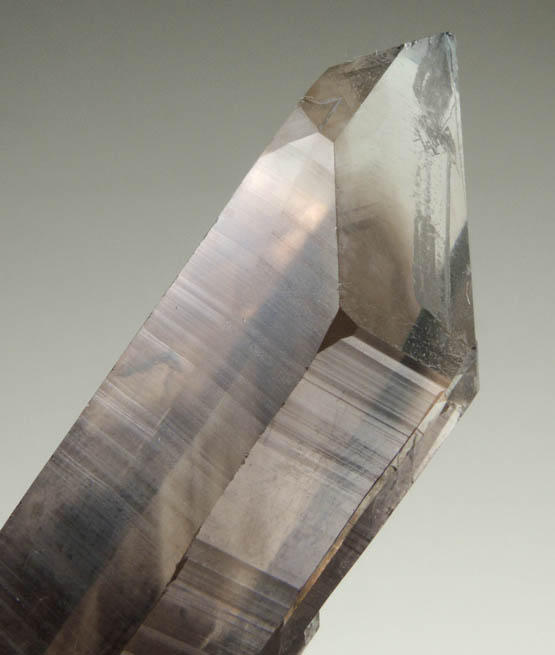 Quartz var. Smoky Quartz with phantom-growth zoning from Smoky Bear Quartz Claim, Sierra Blanca, White Mountain Wilderness, Lincoln County, New Mexico