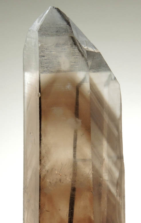 Quartz var. Smoky Quartz with phantom-growth zoning from Smoky Bear Quartz Claim, Sierra Blanca, White Mountain Wilderness, Lincoln County, New Mexico