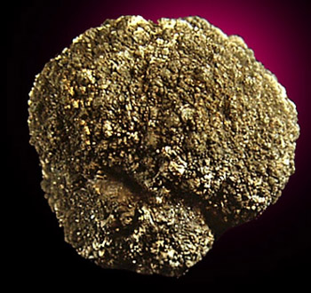 Pyrite, ball formation from Alden, Erie County, New York