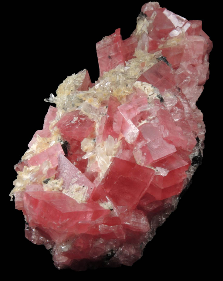 Rhodochrosite with Quartz and Sphalerite from Sweet Home Mine, Buckskin Gulch, Alma District, Park County, Colorado