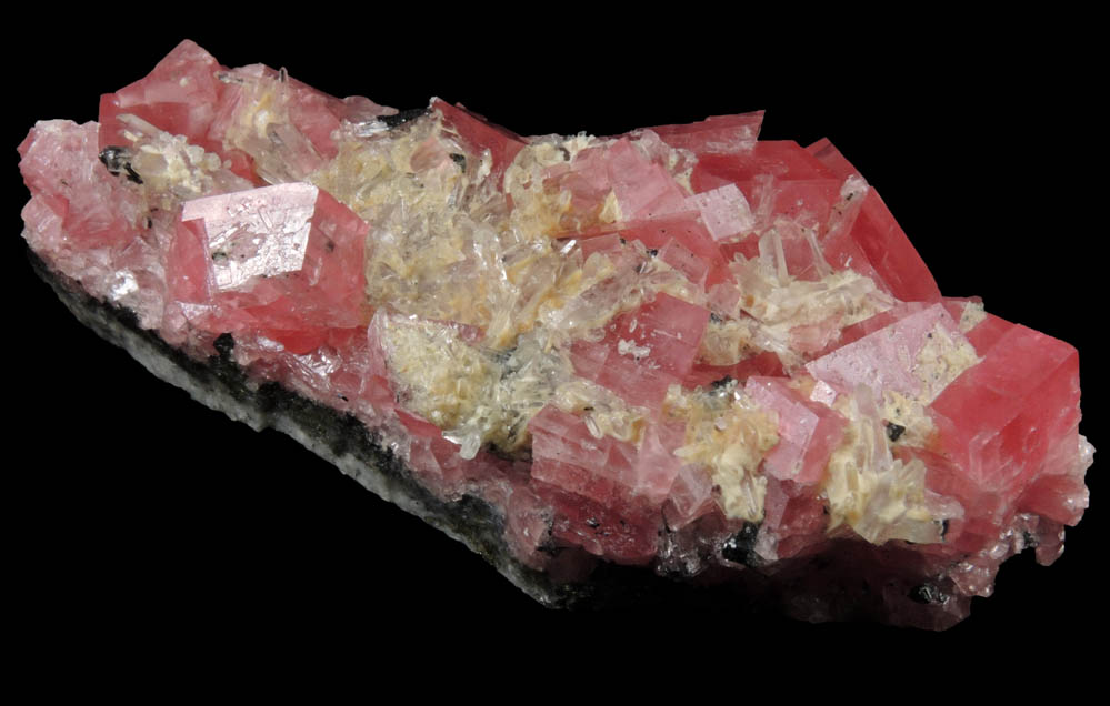 Rhodochrosite with Quartz and Sphalerite from Sweet Home Mine, Buckskin Gulch, Alma District, Park County, Colorado