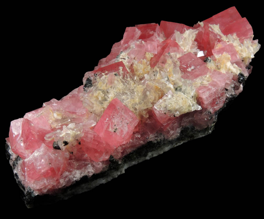 Rhodochrosite with Quartz and Sphalerite from Sweet Home Mine, Buckskin Gulch, Alma District, Park County, Colorado