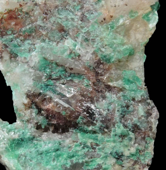 Bayldonite on Quartz from Frijole Prospect, Helvetia District, Pima County, Arizona