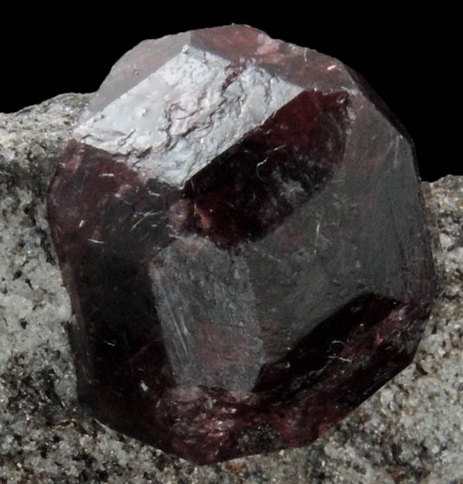 Almandine Garnet from Garnet Ledge, east shore of Stikine River Delta, 11 km north of Wrangell, Alaska