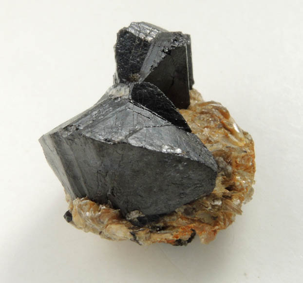 Cassiterite (twinned crystals) from Mina da Penouta, Ourense, Galicia, Spain