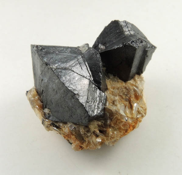 Cassiterite (twinned crystals) from Mina da Penouta, Ourense, Galicia, Spain