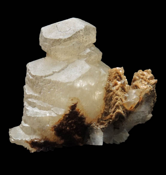 Calcite over Dolomite on Calcite from Skitchewaug Trail Quarry, Springfield, Windsor County, Vermont