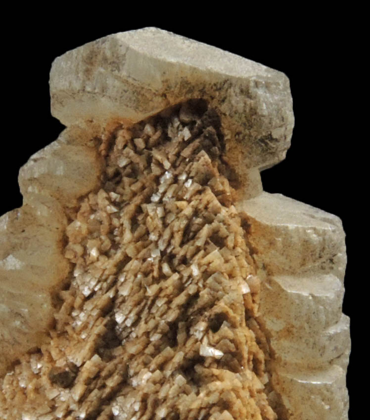 Calcite over Dolomite on Calcite from Skitchewaug Trail Quarry, Springfield, Windsor County, Vermont