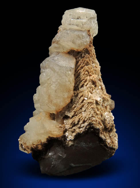 Calcite over Dolomite on Calcite from Skitchewaug Trail Quarry, Springfield, Windsor County, Vermont