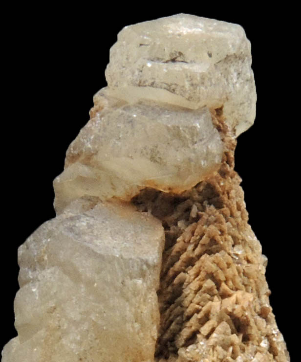 Calcite over Dolomite on Calcite from Skitchewaug Trail Quarry, Springfield, Windsor County, Vermont