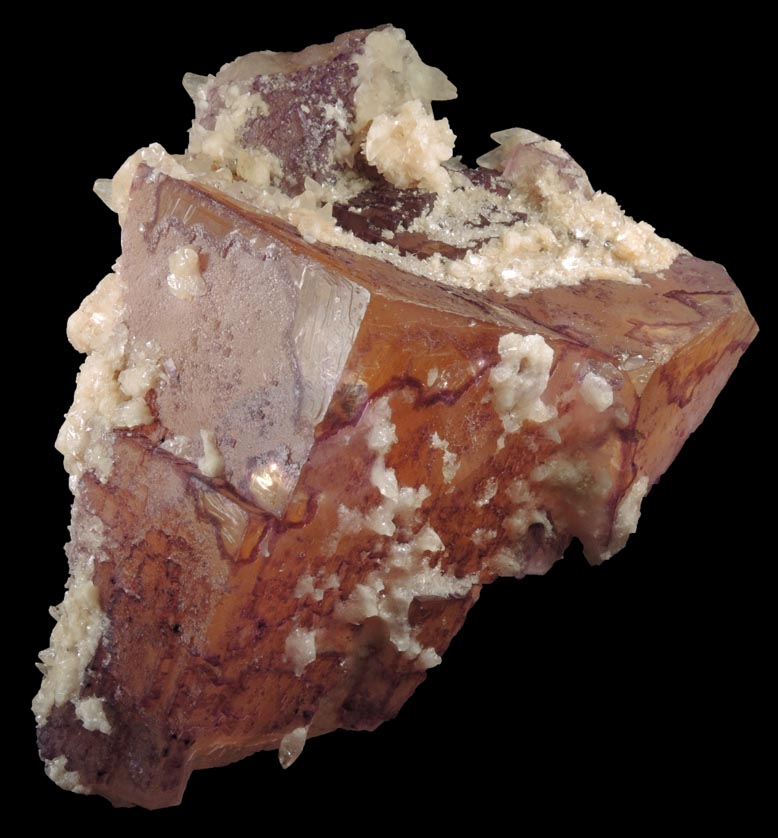 Fluorite with Calcite from Denton Mine, Harris Creek District, Hardin County, Illinois