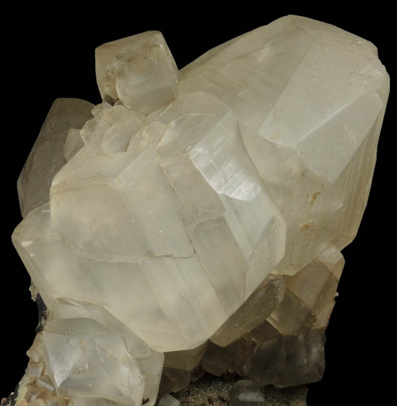Calcite over Sphalerite and Marcasite from American Zinc Mine, Shullsburg District, Lafayette County, Wisconsin