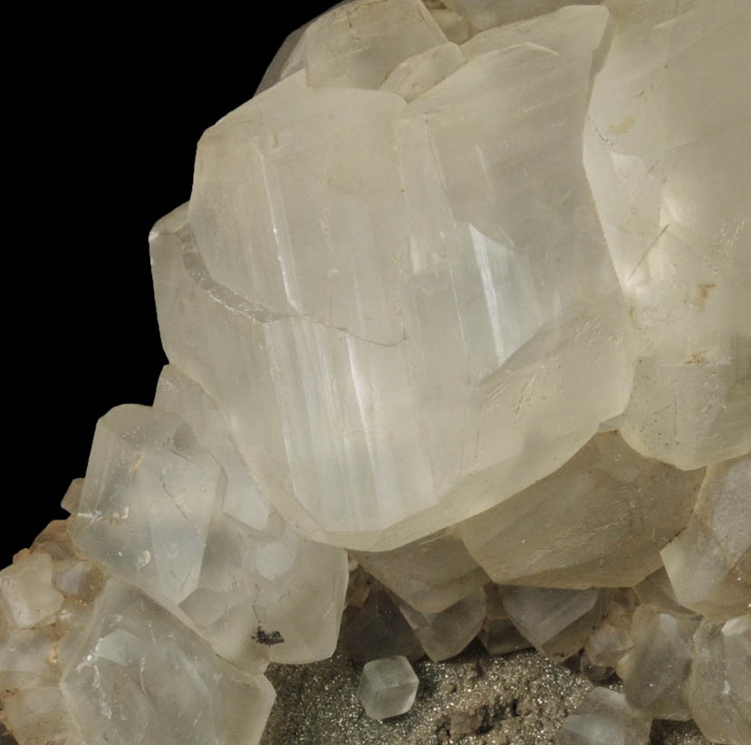 Calcite over Sphalerite and Marcasite from American Zinc Mine, Shullsburg District, Lafayette County, Wisconsin