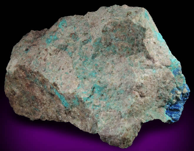 Ajoite and Papagoite from New Cornelia Mine, Ajo, Pima County, Arizona (Type Locality for Ajoite and Papagoite)