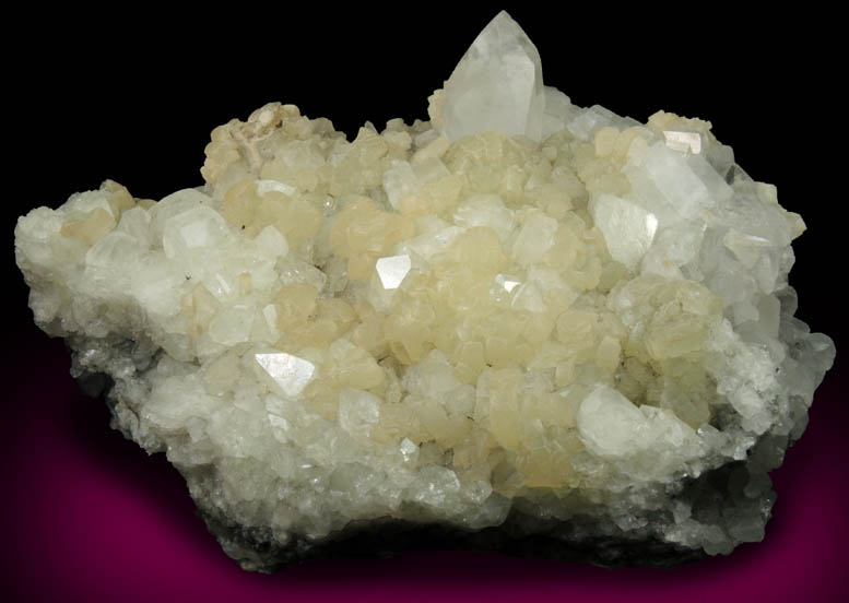 Prehnite, Datolite, Calcite from Prospect Park Quarry, Prospect Park, Passaic County, New Jersey