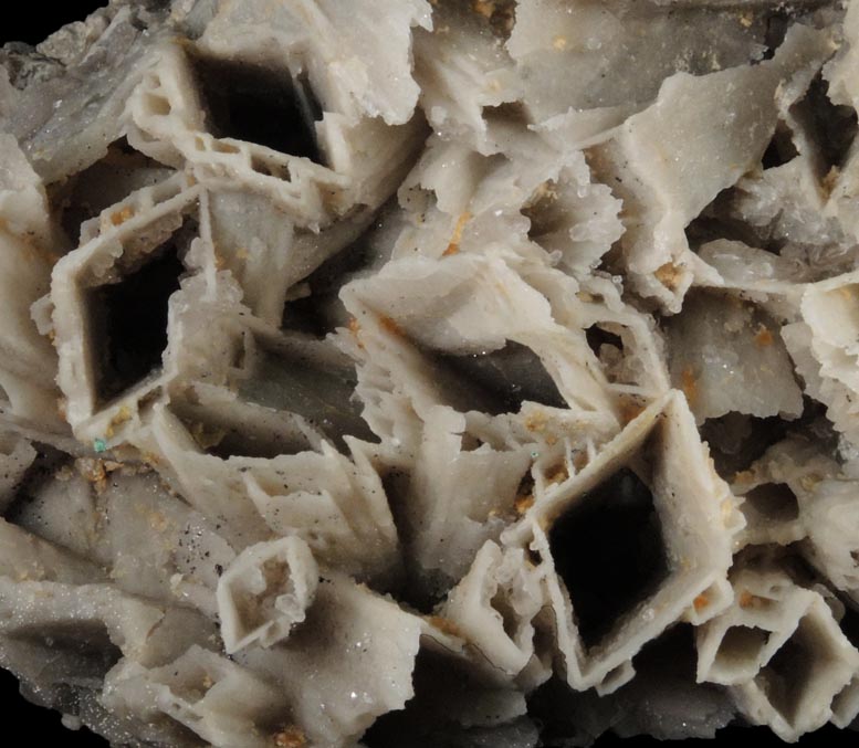 Quartz pseudomorphs after Anhydrite from Upper Montclair, Essex County, New Jersey