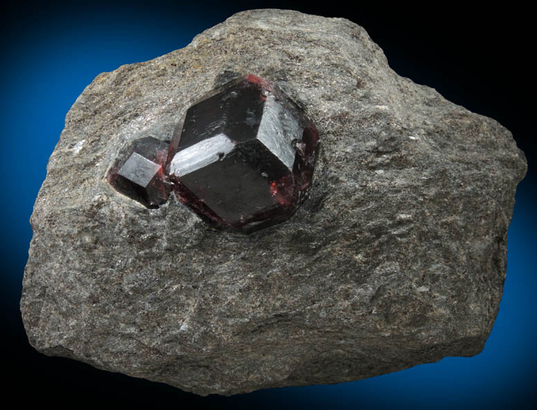 Almandine Garnet from Garnet Ledge, east shore of Stikine River Delta, 11 km north of Wrangell, Alaska