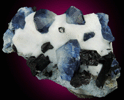 Benitoite, Neptunite, Natrolite from Benitoite Gem Mine, New Idria District, San Benito County, California (Type Locality for Benitoite)