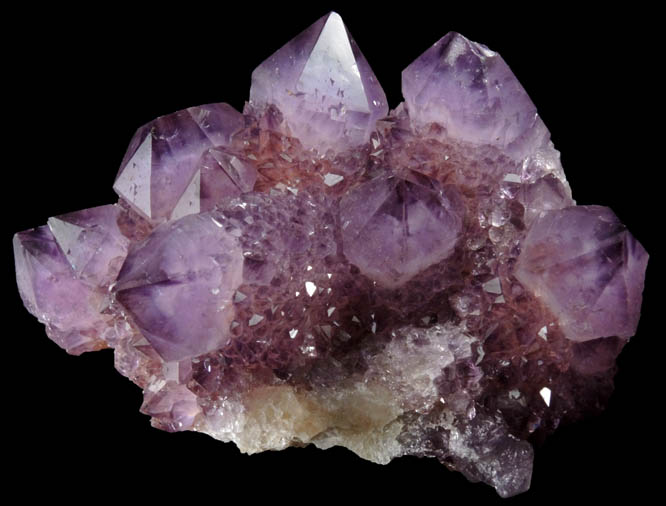 Quartz var. Amethyst (Cactus Quartz) from Boekenhouthoek area, Mpumalanga Province, South Africa