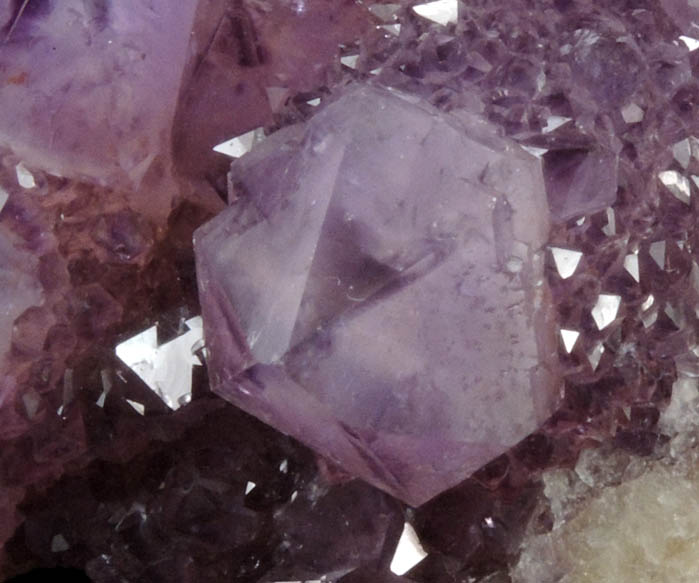 Quartz var. Amethyst (Cactus Quartz) from Boekenhouthoek area, Mpumalanga Province, South Africa