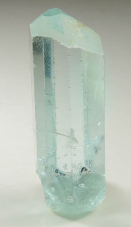 Beryl var. Aquamarine (gem-grade) with Albite inclusions from Stak Nala, Skardu Road, Baltistan, Gilgit-Baltistan, Pakistan
