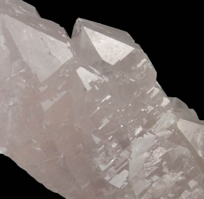 Quartz var. Rose Quartz Crystals from Sapucaia Mine, 50 km E-SE of Governador Valadares, Minas Gerais, Brazil