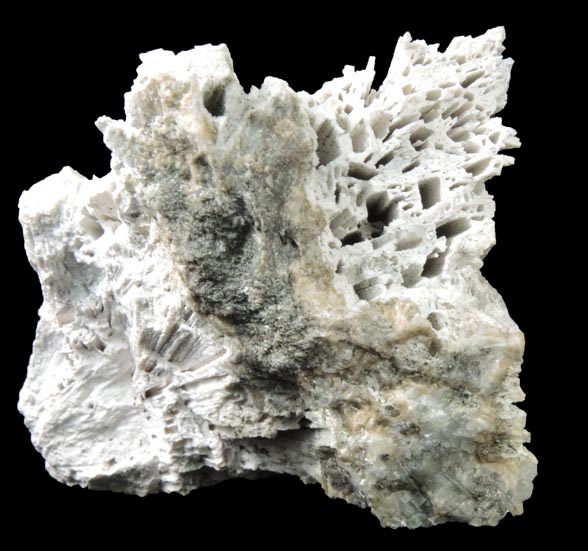 Quartz pseudomorphs after Anhydrite from Prospect Park Quarry, Prospect Park, Passaic County, New Jersey