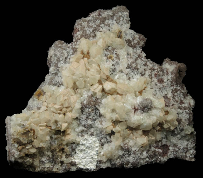 Quartz pseudomorph after Anhydrite with Datolite from Prospect Park Quarry, Prospect Park, Passaic County, New Jersey