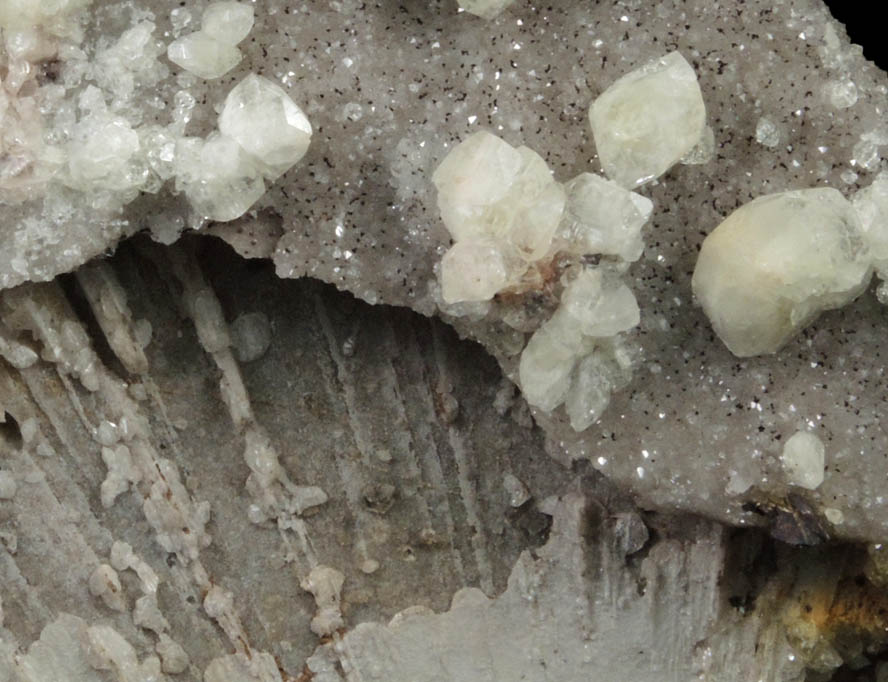 Quartz pseudomorph after Anhydrite with Datolite from Prospect Park Quarry, Prospect Park, Passaic County, New Jersey