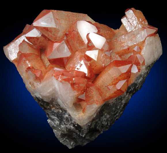 Quartz with Hematite inclusions from Orange River, Northern Cape Province, South Africa