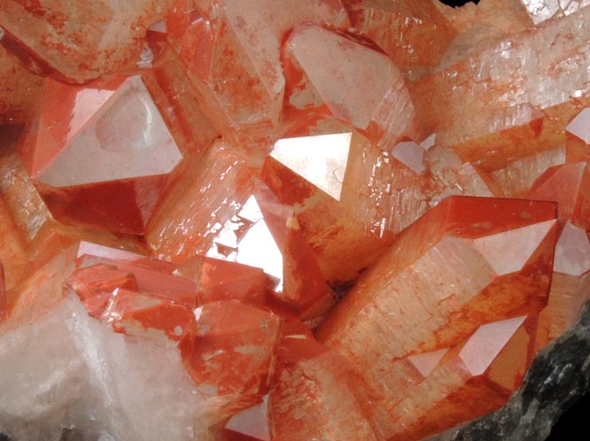 Quartz with Hematite inclusions from Orange River, Northern Cape Province, South Africa