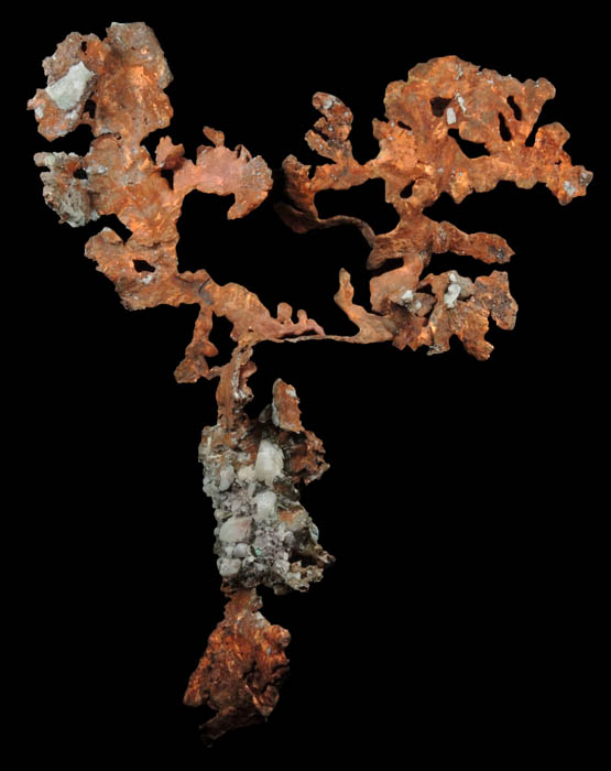 Copper (crystallized) from Ray Mine, Mineral Creek District, Pinal County, Arizona