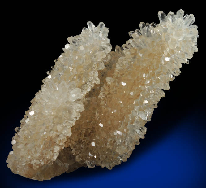 Calcite over stalactitic Aragonite from Guilin, Guangxi, China