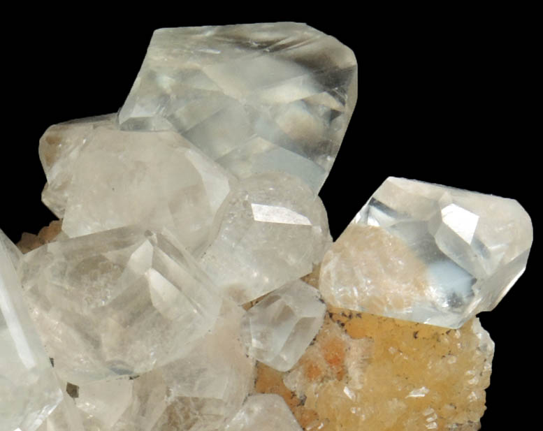 Calcite over Stellerite from Sokolovskiy Mine, Rudnyy, Kustanay Oblast, Kazakhstan