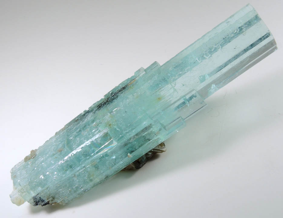 Beryl var. Aquamarine with Muscovite from Stak Nala, Skardu Road, Baltistan, Gilgit-Baltistan, Pakistan