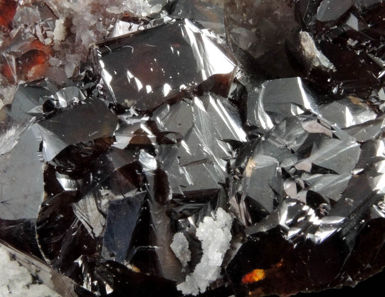 Sphalerite on Quartz from Shuikoushan Mine, Hunan Province, China