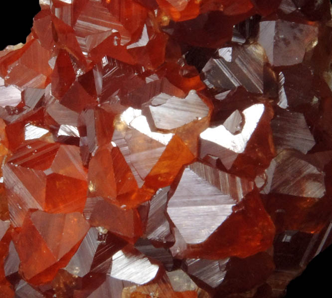 Spessartine Garnet on Smoky Quartz from Tongbei-Yunling District, Fujian Province, China