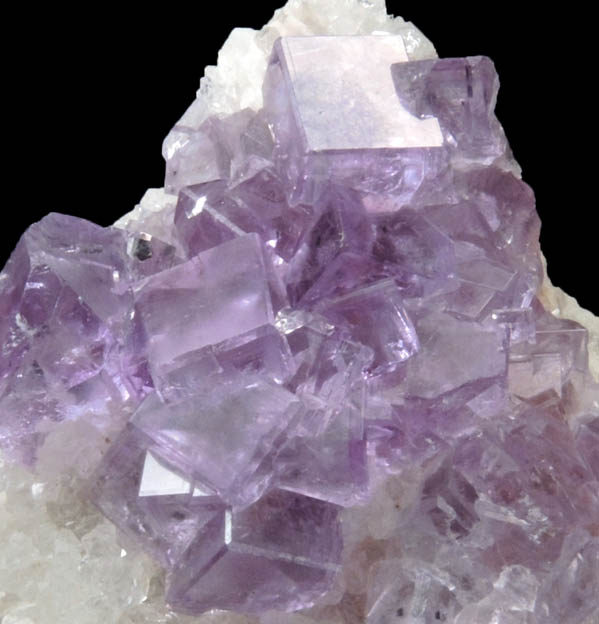 Fluorite on Quartz from Caravia-Berbes District, Asturias, Spain