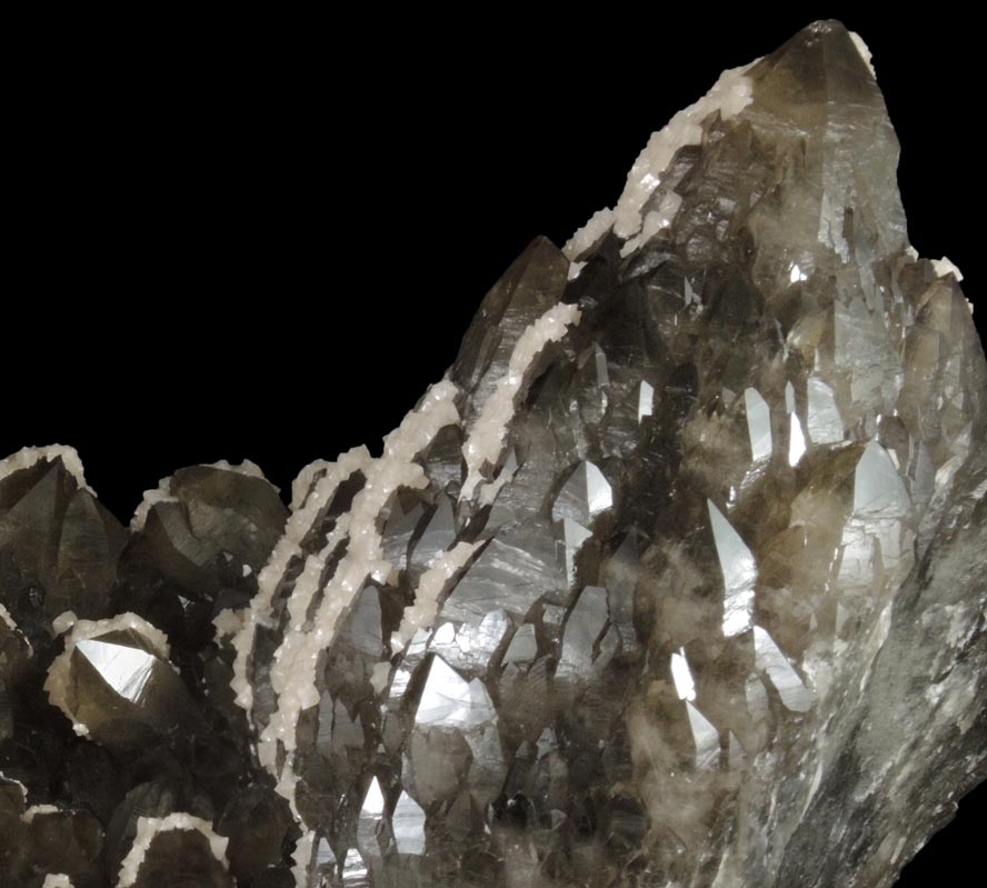 Dolomite on Smoky Quartz from Cavnic Mine (Kapnikbanya), Maramures, Romania