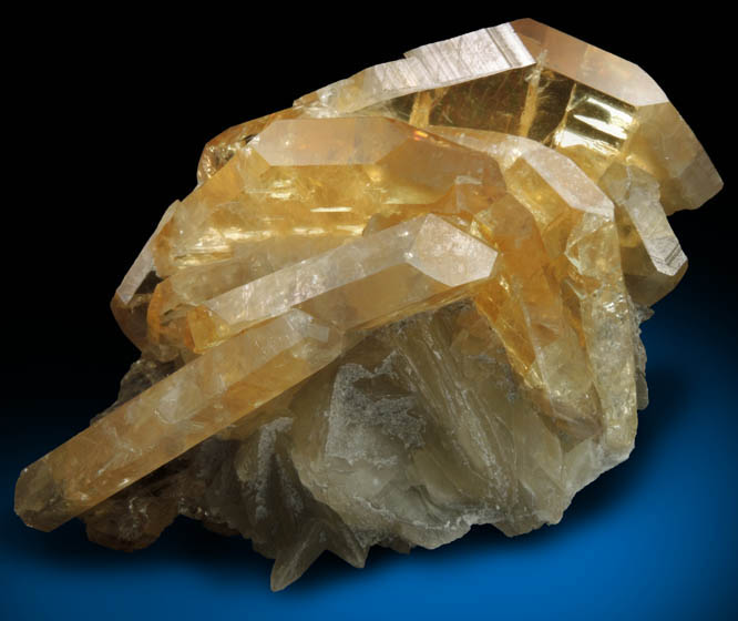 Barite over Calcite from Meikle Mine, Elko County, Nevada