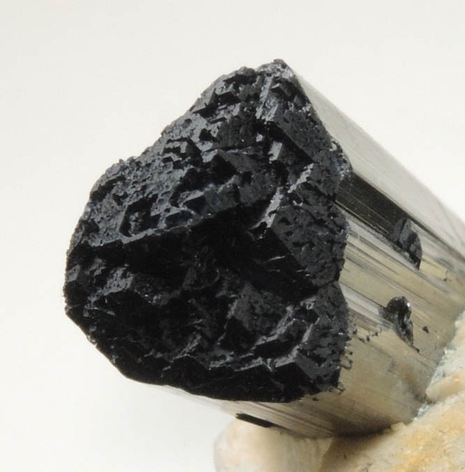 Schorl-Elbaite Tourmaline on Microcline with minor Quartz from Gilgit-Skardu Road, Skardu District, Gilgit-Baltistan, Pakistan