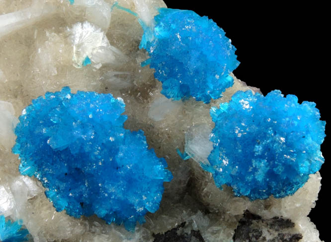 Cavansite on Stilbite-Ca from Wagholi Quarry, Maharashtra, India