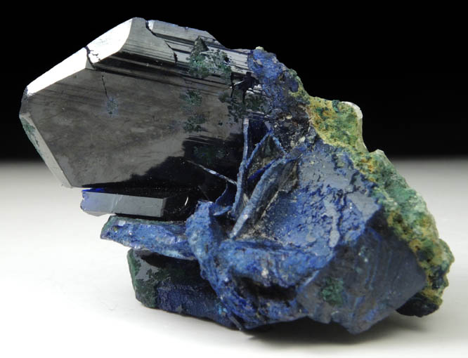 Azurite with Malachite from Tsumeb Mine, Otavi-Bergland District, Oshikoto, Namibia