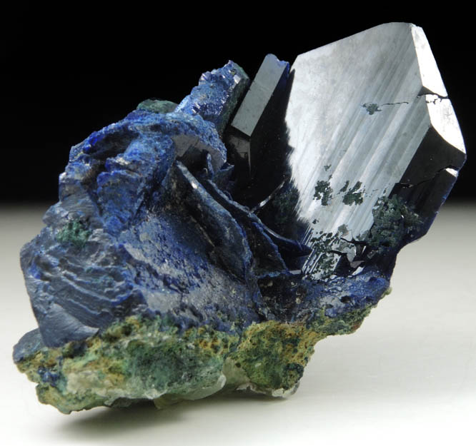 Azurite with Malachite from Tsumeb Mine, Otavi-Bergland District, Oshikoto, Namibia